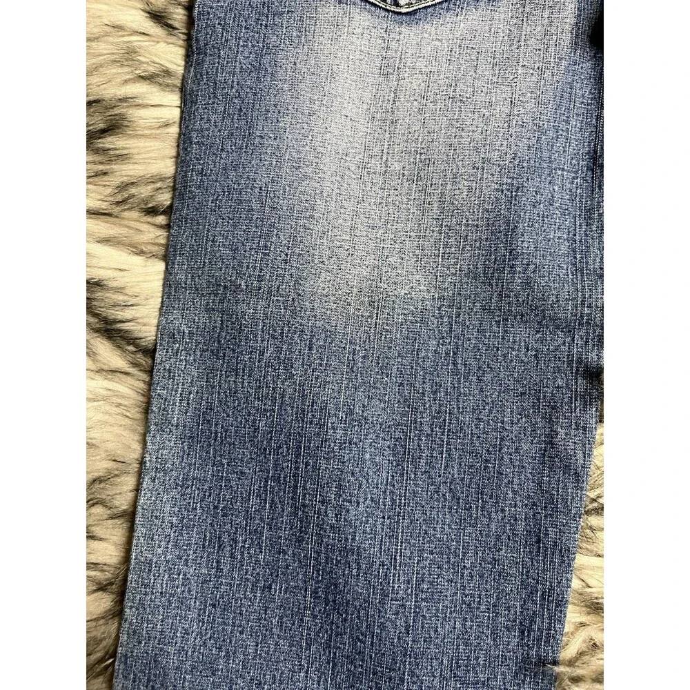 D Fuz Design Fusion Y2K Denim Capri Jeans Juniors Sz 7 Nwt